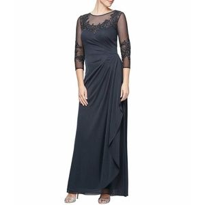 Alex Evenings Chiffon Gown -  Size 6